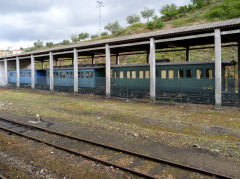 
Old carriages at Regua Station, April 2012